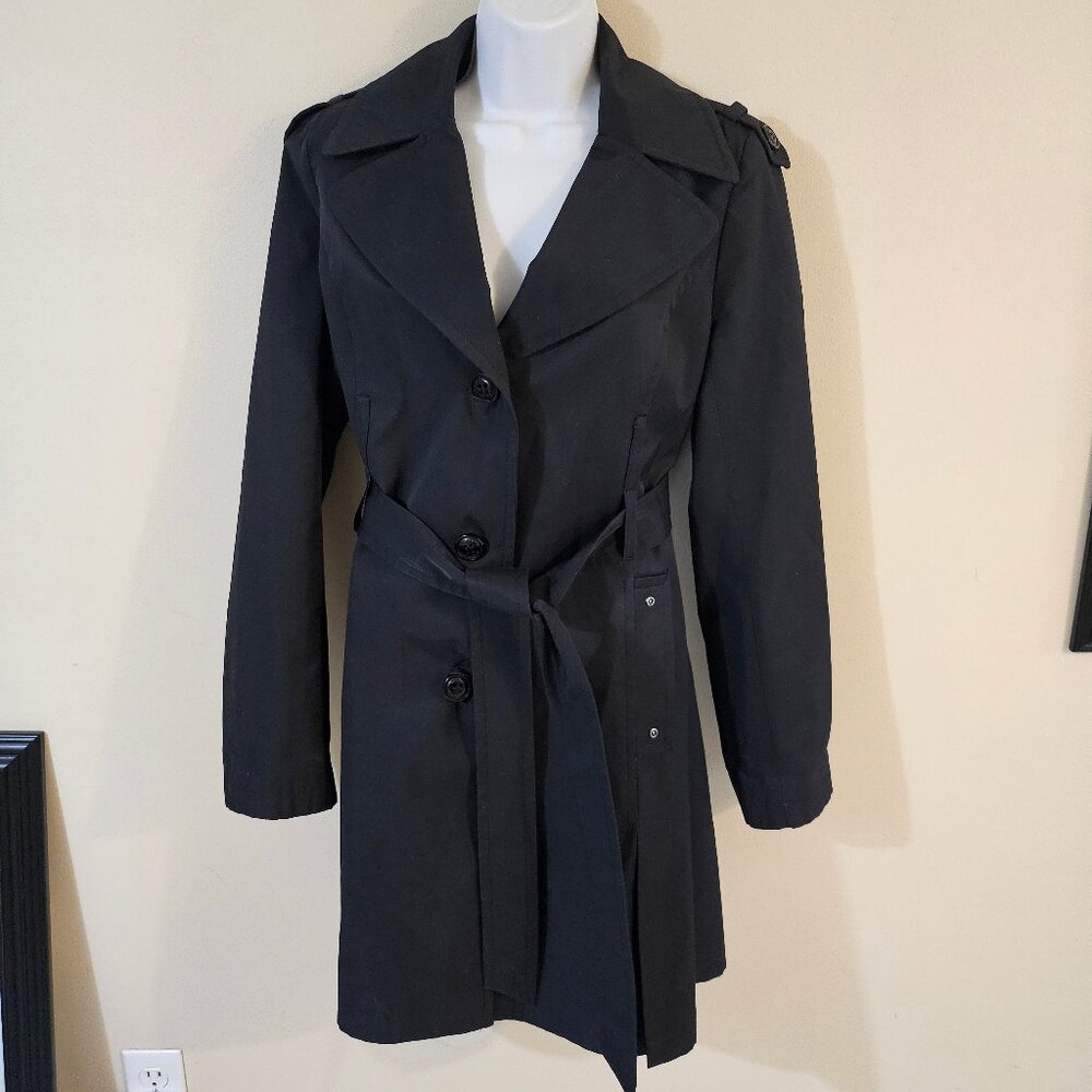 DKNY Women's Classic Belted Trench Coat - Size M